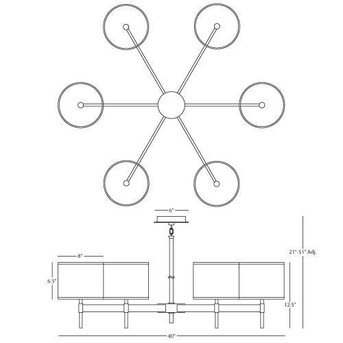 robert abbey echo chandelier