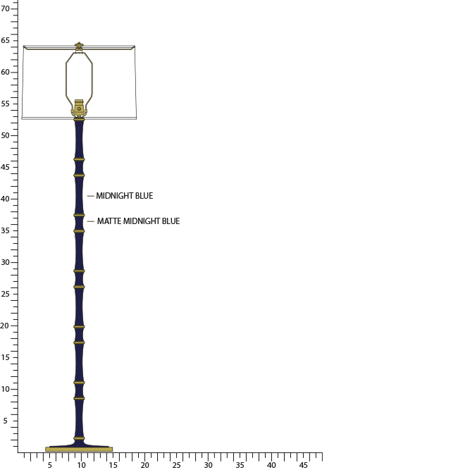 Robert Abbey KANE FLOOR LAMP Style #MB73MMB