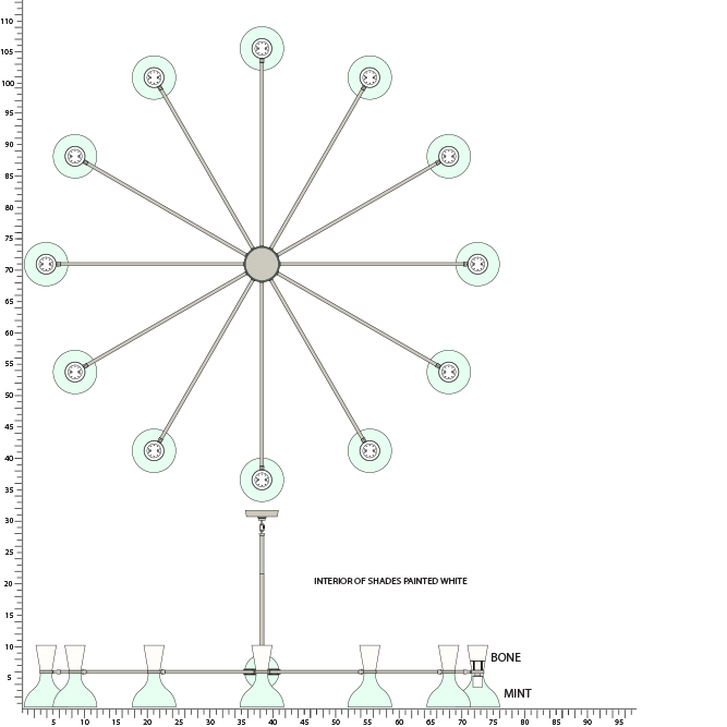 Robert Abbey CLARE CHANDELIER Style #MN13LY