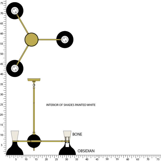 Robert Abbey CLARE CHANDELIER Style #OS03BN