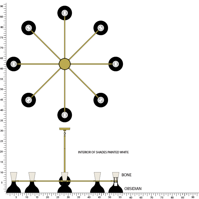 Robert Abbey CLARE CHANDELIER Style #OS08BN