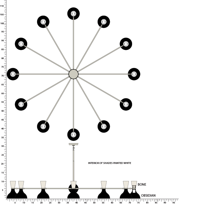 Robert Abbey CLARE CHANDELIER Style #OS13BN