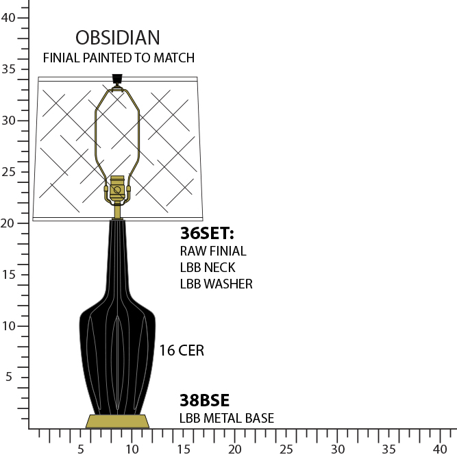 Robert Abbey EMMA TABLE LAMP Style #OS38