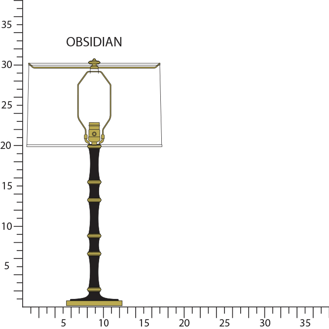 Robert Abbey KANE TABLE LAMP Style #OS71