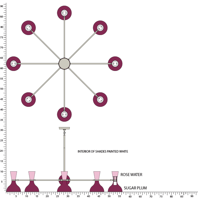 Robert Abbey CLARE CHANDELIER Style #SM09RW